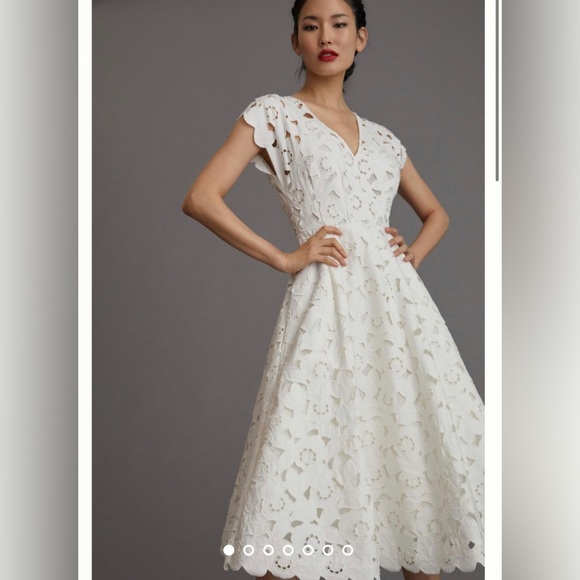 Hope For Flowers Cap-Sleeve Midi Dress - Picture 4 of 9